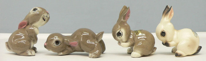 Vintage Hagen Renaker Cottontail Rabbit Bunny Baby Miniature Ceramic - Ruby  Lane