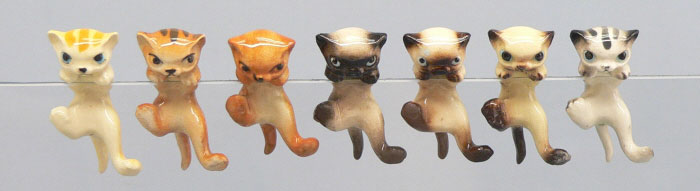 HAGEN RENAKER Collectable Ceramic Miniture Cute KITTEN WALKING Cat Made in USA 